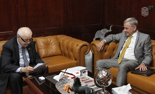 Dr. Talal Abu-Ghazaleh and Brazilian Ambassador to Jordan Discuss Bilateral Relations 