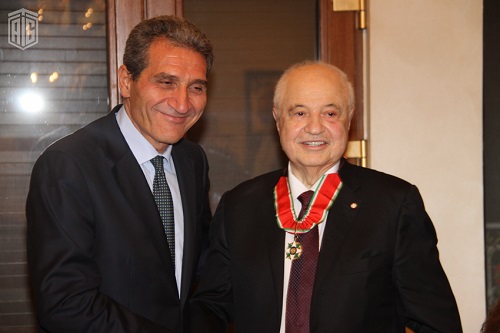 Italian President Bestows the "Commendatore dell'Ordine della Stella d'Italia" upon Talal Abu-Ghazaleh