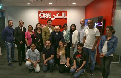Abu-Ghazaleh visits CNN Middle East headquarters